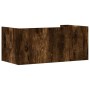 Estante pared madera ingeniería roble ahumado 70,5x35x30,5 cm de , Estantes y estanterías - Ref: Foro24-848455, Precio: 34,63...