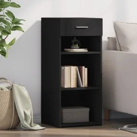 Engineered wood black sideboard 40x42.5x93 cm by , Sideboards - Ref: Foro24-846314, Price: 64,32 €, Discount: %