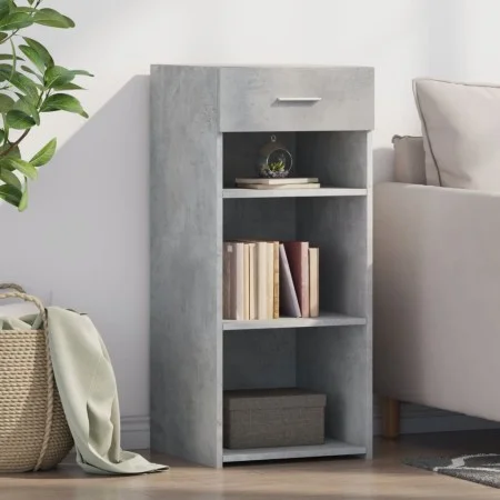 Aparador de madera de ingeniería gris hormigón 40x42,5x93 cm de , Aparadores - Ref: Foro24-846316, Precio: 60,14 €, Descuento: %