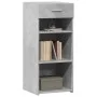 Aparador de madera de ingeniería gris hormigón 40x42,5x93 cm de , Aparadores - Ref: Foro24-846316, Precio: 60,14 €, Descuento: %