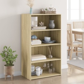 Aparador alto madera de ingeniería roble Sonoma 70x41x124 cm de , Aparadores - Ref: Foro24-846406, Precio: 84,35 €, Descuento: %