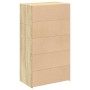 Aparador alto madera de ingeniería roble Sonoma 70x41x124 cm de , Aparadores - Ref: Foro24-846406, Precio: 84,35 €, Descuento: %