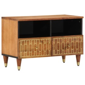 Mueble de TV madera maciza de mango 70x33x46 cm de , Almacenamiento para CD y DVD - Ref: Foro24-358285, Precio: 60,46 €, Desc...