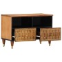 Mueble de TV madera maciza de mango 70x33x46 cm de , Almacenamiento para CD y DVD - Ref: Foro24-358285, Precio: 60,46 €, Desc...