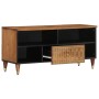 Mueble de TV madera maciza de mango 100x33x46 cm de , Almacenamiento para CD y DVD - Ref: Foro24-358300, Precio: 65,63 €, Des...