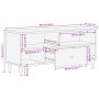 Mueble de TV madera maciza de mango 100x33x46 cm de , Almacenamiento para CD y DVD - Ref: Foro24-358300, Precio: 65,63 €, Des...