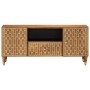 Mueble de TV madera maciza de mango 105x33x46 cm de , Almacenamiento para CD y DVD - Ref: Foro24-358298, Precio: 129,69 €, De...
