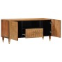 Mueble de TV madera maciza de mango 105x33x46 cm de , Almacenamiento para CD y DVD - Ref: Foro24-358298, Precio: 129,69 €, De...