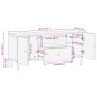 Mueble de TV madera maciza de mango 105x33x46 cm de , Almacenamiento para CD y DVD - Ref: Foro24-358298, Precio: 129,69 €, De...