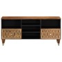 Mueble de TV madera maciza de mango 100x33x46 cm de , Almacenamiento para CD y DVD - Ref: Foro24-358302, Precio: 76,96 €, Des...
