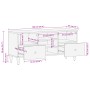 Mueble de TV madera maciza de mango 100x33x46 cm de , Almacenamiento para CD y DVD - Ref: Foro24-358302, Precio: 76,96 €, Des...
