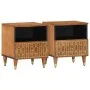 Mesitas de noche 2 uds madera maciza de mango 40x33x46 cm de , Mesitas de noche - Ref: Foro24-358291, Precio: 93,10 €, Descue...