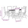 Juego comedor de jardín 7 pzas madera maciza acacia y textileno de , Conjuntos de jardín - Ref: Foro24-3279284, Precio: 611,9...