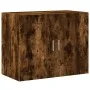 Aparador alto madera de ingeniería roble ahumado 80x42,5x249 cm de , Aparadores - Ref: Foro24-3281361, Precio: 246,37 €, Desc...