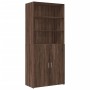Aparador alto madera de ingeniería marrón roble 80x42,5x249 cm de , Aparadores - Ref: Foro24-3281363, Precio: 257,68 €, Descu...