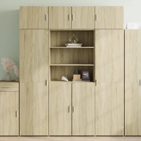 Ingenieurholz-Sideboard Eiche Sonoma 80x42,5x185 cm von , Sideboards - Ref: Foro24-3281380, Preis: 178,15 €, Rabatt: %