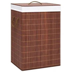 Cesto de la ropa sucia de bambú 2 secciones marrón 72 l de vidaXL, Cestas para ropa - Ref: Foro24-320747, Precio: 27,90 €, De...