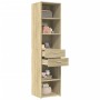 Aparador de madera de ingeniería roble Sonoma 45x42,5x185 cm de , Aparadores - Ref: Foro24-3281450, Precio: 127,35 €, Descuen...