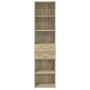 Aparador de madera de ingeniería roble Sonoma 45x42,5x185 cm de , Aparadores - Ref: Foro24-3281450, Precio: 127,35 €, Descuen...