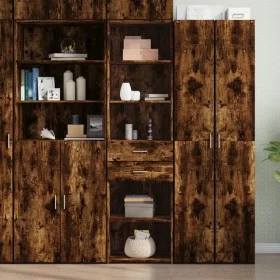 Rauchiger Eichenfurnier-Holzschrank 50x42,5x185 cm von , Sideboards - Ref: Foro24-3281459, Preis: 143,47 €, Rabatt: %