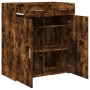 Aparador de madera de ingeniería roble ahumado 80x42,5x93 cm de , Aparadores - Ref: Foro24-3281473, Precio: 134,39 €, Descuen...