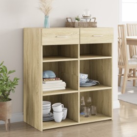 Aparador de madera de ingeniería roble Sonoma 80x42,5x93 cm de , Aparadores - Ref: Foro24-3281478, Precio: 95,41 €, Descuento: %