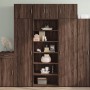Aparador alto madera contrachapada marrón roble 70x41x185 cm de , Aparadores - Ref: Foro24-3281693, Precio: 118,47 €, Descuen...