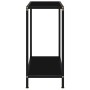 Mesa de consola negro vidrio templado 60x35x75 cm en Mesas auxiliares | Comprar online en Foru.es