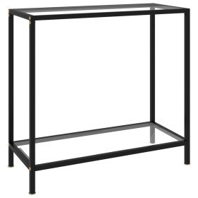 Mesa de consola transparente vidrio templado 80x35x75 cm en Mesas auxiliares | Comprar online en Foru.es