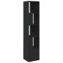 Estantería de madera de ingeniería negra 40x36x189 cm de , Librerías y estanterías - Ref: Foro24-848242, Precio: 81,48 €, Des...