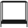 Mesa de consola negro vidrio templado 80x35x75 cm en Mesas auxiliares | Comprar online en Foru.es