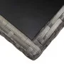 Mesa de jardín ratán sintético gris 140x80x74 cm de , Mesas de jardín - Ref: Foro24-318716, Precio: 126,01 €, Descuento: %