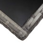 Mesa de jardín ratán sintético gris 140x80x74 cm de , Mesas de jardín - Ref: Foro24-318716, Precio: 119,31 €, Descuento: %