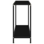 Mesa de consola negro vidrio templado 80x35x75 cm en Mesas auxiliares | Comprar online en Foru.es