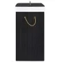 Cesto de la ropa sucia de bambú 2 secciones negro 72 l de vidaXL, Cestas para ropa - Ref: Foro24-320745, Precio: 35,17 €, Des...