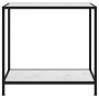 Mesa de consola blanco vidrio templado 80x35x75 cm en Mesas auxiliares | Comprar online en Foru.es