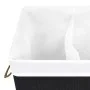 Cesto de la ropa sucia de bambú 2 secciones negro 72 l de vidaXL, Cestas para ropa - Ref: Foro24-320745, Precio: 35,17 €, Des...