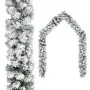 Guirnalda de Navidad con nieve flocada verde 10 m PVC de vidaXL, Adornos festivos - Ref: Foro24-320968, Precio: 59,68 €, Desc...