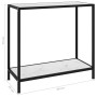 Mesa de consola blanco vidrio templado 80x35x75 cm en Mesas auxiliares | Comprar online en Foru.es