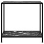 Mesa de consola negro vidrio templado 80x35x75 cm en Mesas auxiliares | Comprar online en Foru.es