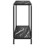 Mesa de consola negro vidrio templado 80x35x75 cm en Mesas auxiliares | Comprar online en Foru.es