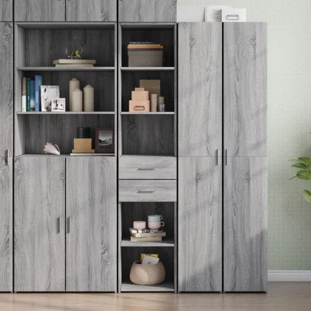 Aparador de madera de ingeniería gris Sonoma 40x42,5x185 cm de , Aparadores - Ref: Foro24-3281446, Precio: 131,87 €, Descuent...