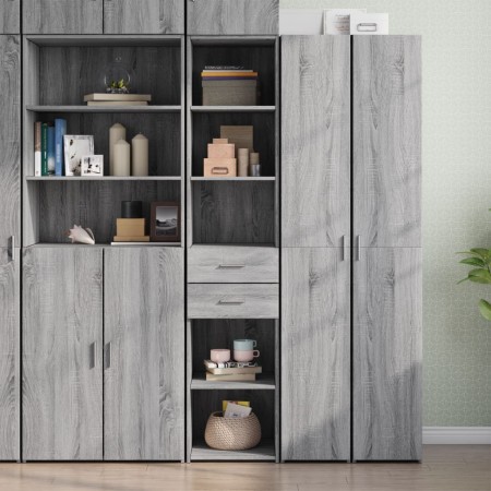 Aparador de madera de ingeniería gris Sonoma 40x42,5x185 cm de , Aparadores - Ref: Foro24-3281446, Precio: 133,91 €, Descuent...