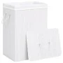 Cesta para la ropa sucia de bambú de una sección blanca de vidaXL, Cestas para ropa - Ref: Foro24-320751, Precio: 35,40 €, De...