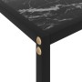 Mesa de consola negro vidrio templado 80x35x75 cm en Mesas auxiliares | Comprar online en Foru.es