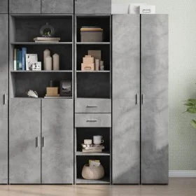 Aparador de madera de ingeniería gris hormigón 40x42,5x185 cm de , Aparadores - Ref: Foro24-3281444, Precio: 112,64 €, Descue...
