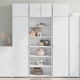 Aparador alto madera de ingeniería blanco 70x41x185 cm de , Aparadores - Ref: Foro24-3281687, Precio: 128,49 €, Descuento: %