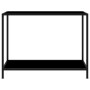 Mesa de consola negro vidrio templado 100x35x75 cm en Mesas auxiliares | Comprar online en Foru.es