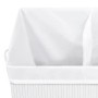 Cesto de la ropa sucia de bambú 2 secciones blanco 100 l de vidaXL, Cestas para ropa - Ref: Foro24-320744, Precio: 33,86 €, D...