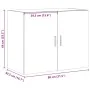 Armario de pared madera de ingeniería gris Sonoma 80x42,5x64 cm de , Aparadores - Ref: Foro24-846136, Precio: 71,86 €, Descue...